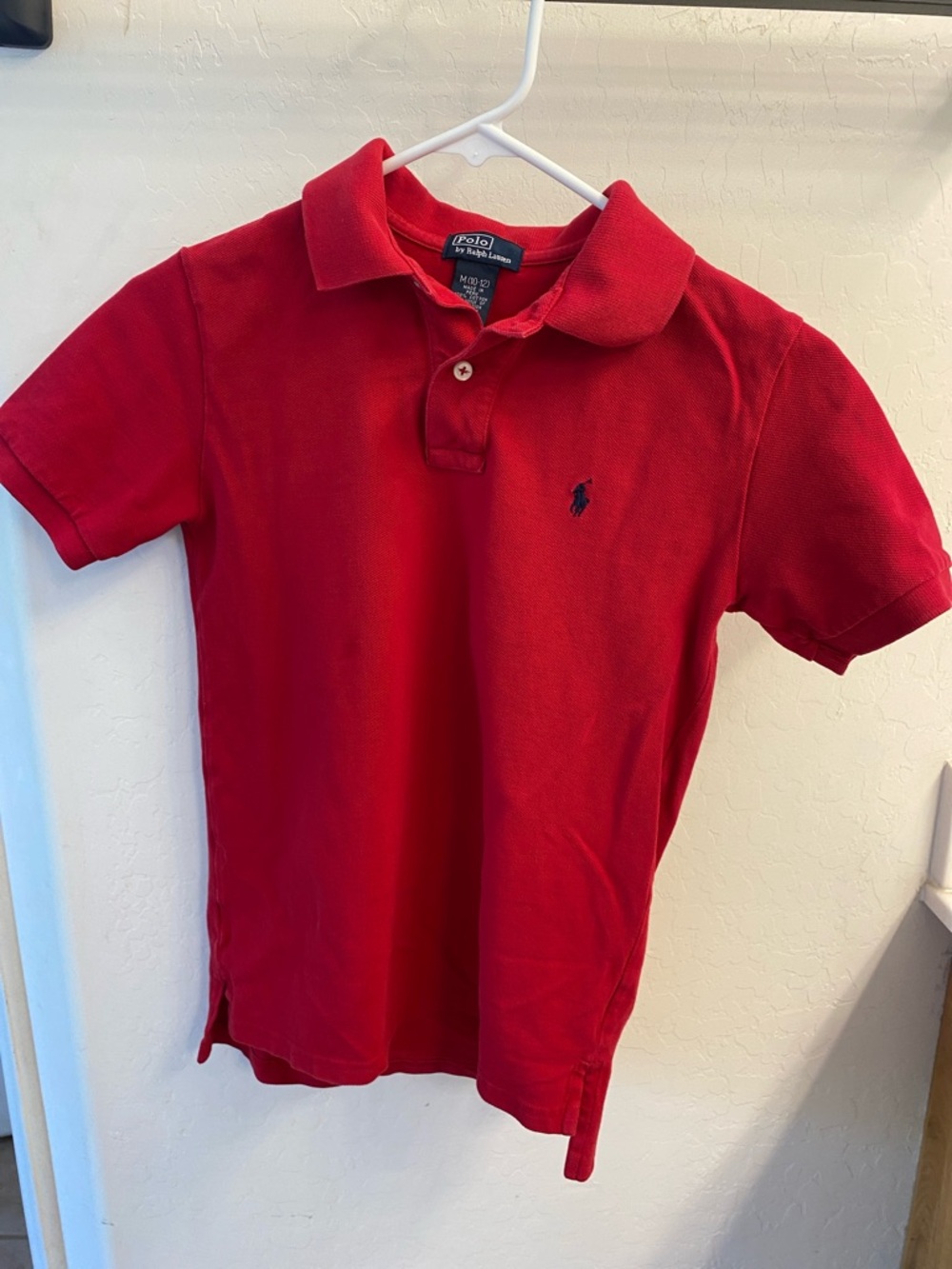 Polo by Ralph Lauren Kids Red Short-Sleeve Polo with Navy Pony